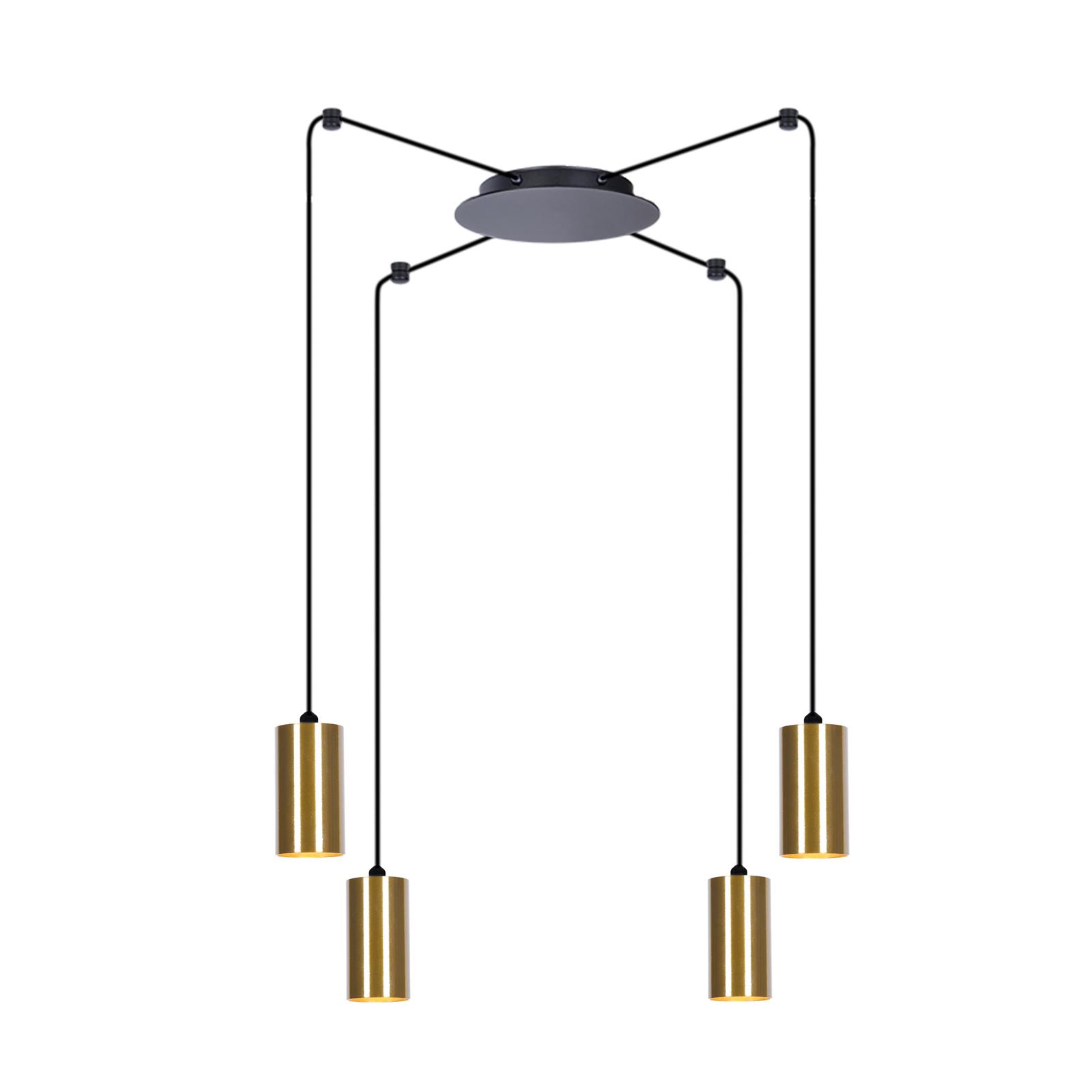 Regulowana lampa wiszca z tubami na cztery arwki K-4892 serii VIGO