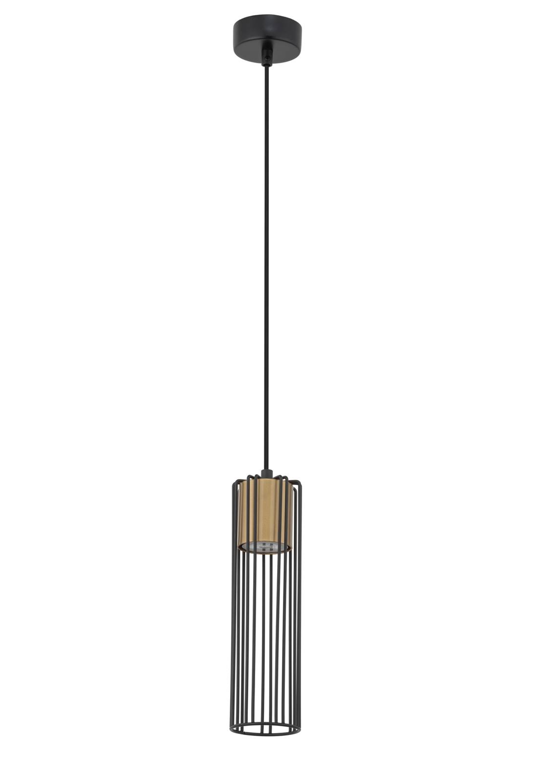 FOBIA 1 lampa wiszca czarny/zoty