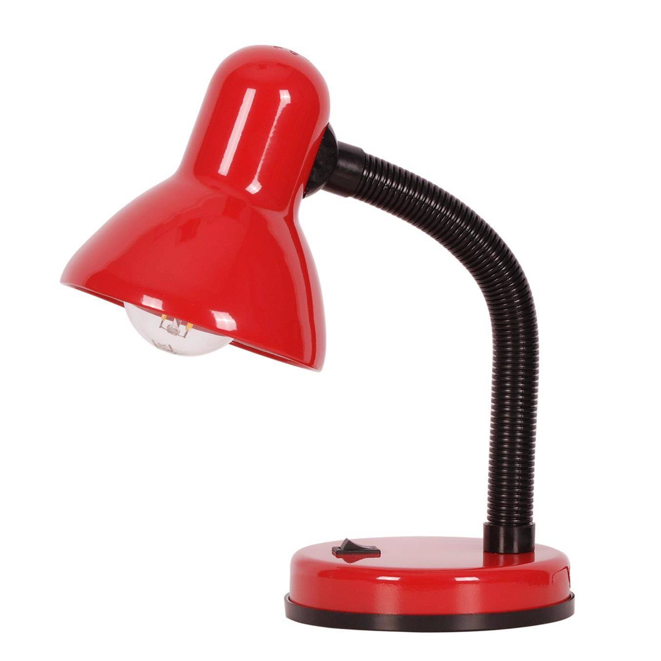 Lampka biurkowa K-MT-203 czerwona z serii CARIBA