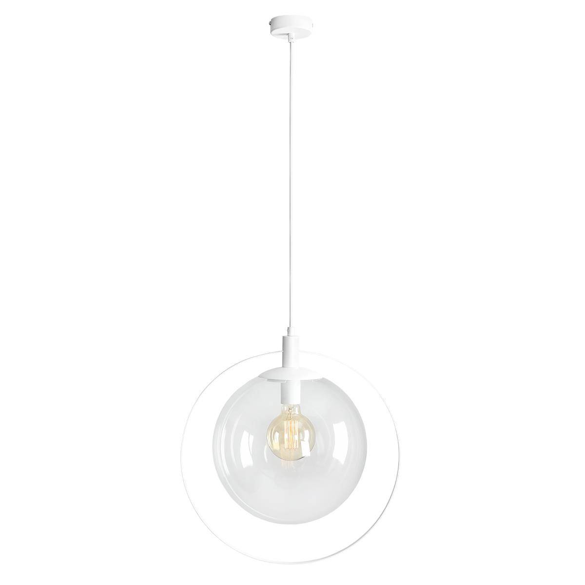 LAMPA WISZCA AURA WHITE TRANSPARENT