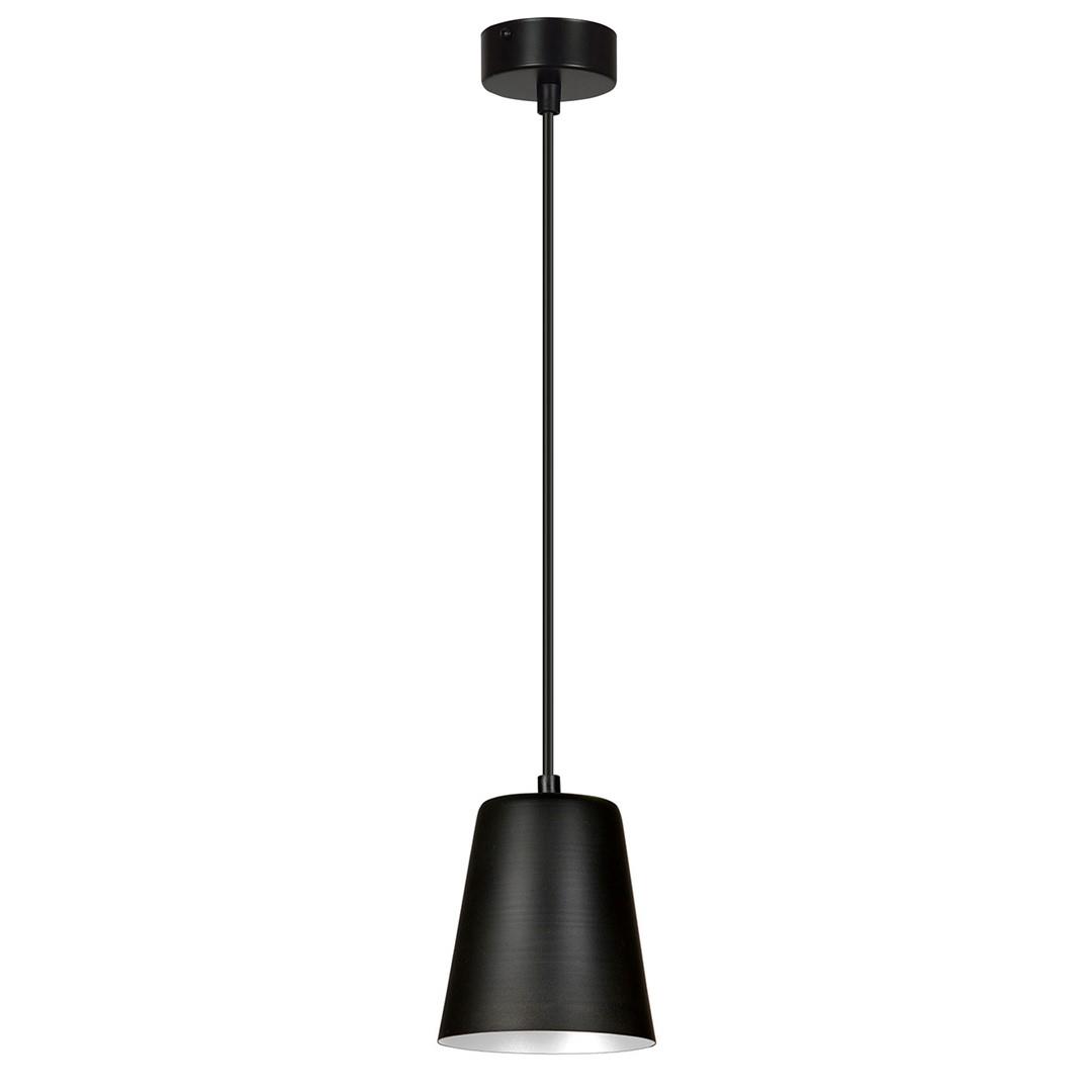 Czarna lampa z biaym rodkiem E27 60W 14cm 396/1 MILARGO 1