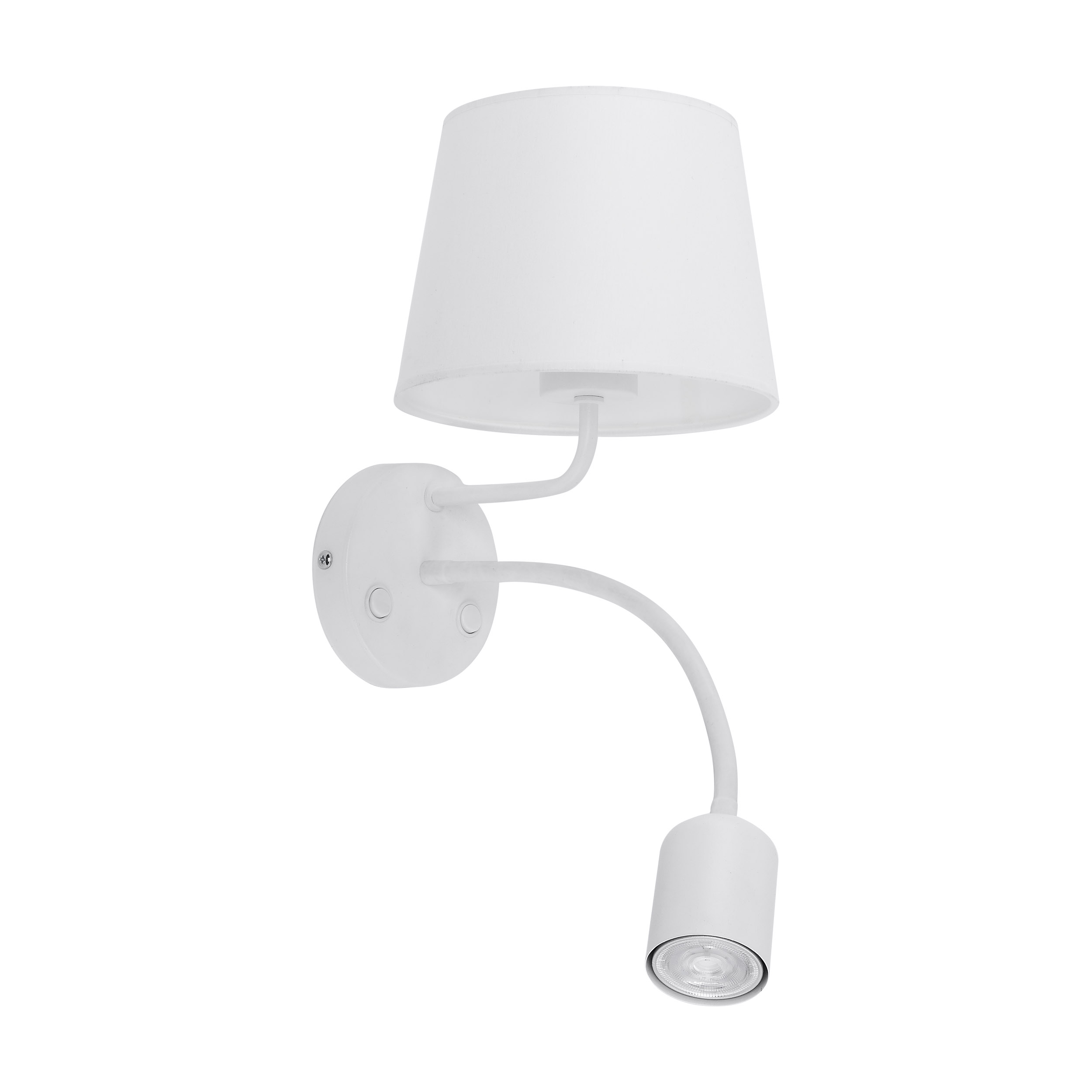 Podwjny kinkiet cienny E27+GU10 biay MAJA 2535 TK Lighting