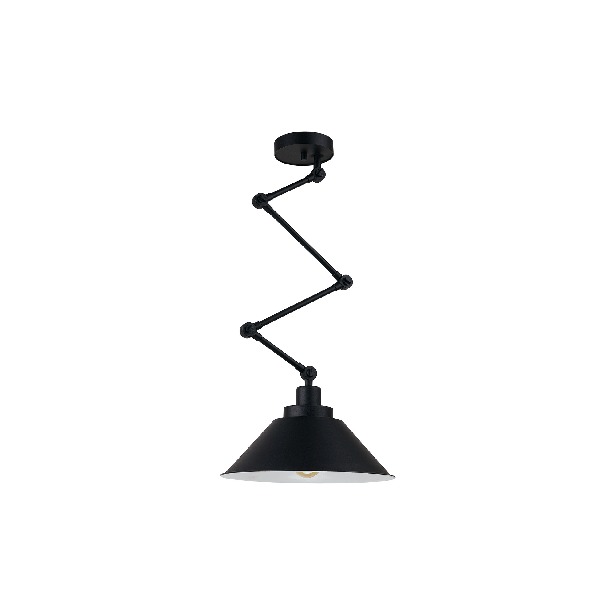 Lampa cienna czarna stalowa kinkiet LOFT E27 PANTOGRAPH Nowodvorski 9126