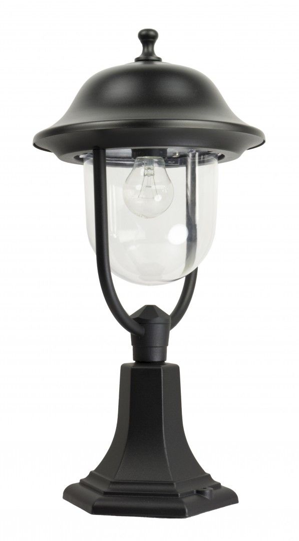 Klasyczna supkowa lampa ogrodowa 55cm E27 czarny PRINCE 4011/1/O Su-Ma