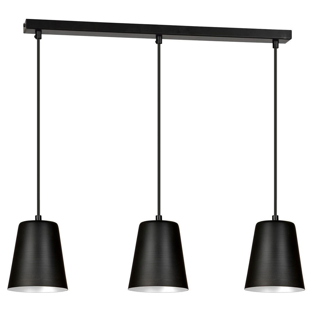 Czarna lampa wiszca nowoczesna czarny/biay 3x60W 66cm 396/3 MILARGO 3