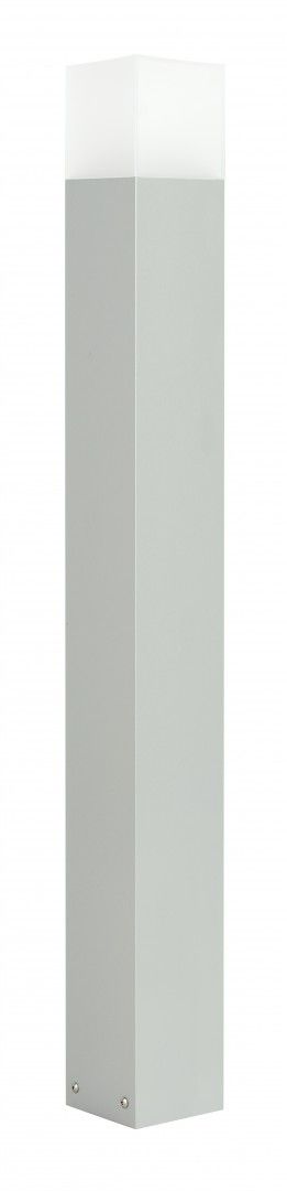 Nowoczesna kwadratowa lampa ogrodowa 100cm srebrny CUBE MAX CB-MAX 1000 Su-Ma