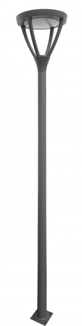 Lampa parkowa z masztem 2,8m LED 45W 44cm popiel MARS MLS-LB-22A Su-Ma