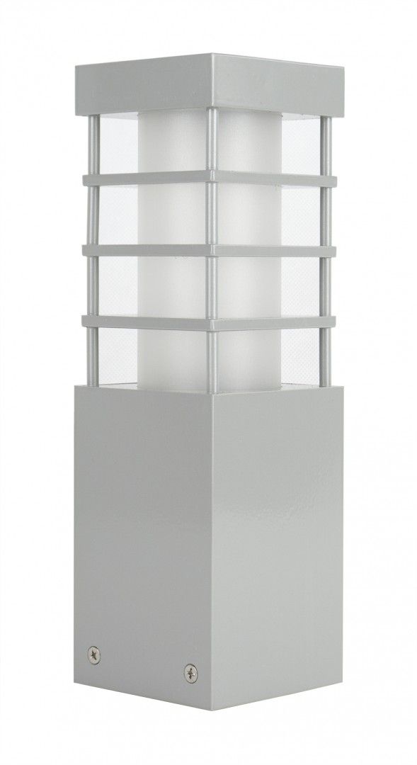 Lampa ogrodowa na eleganckim supku 25cm srebrny RADO II 3 Su-Ma