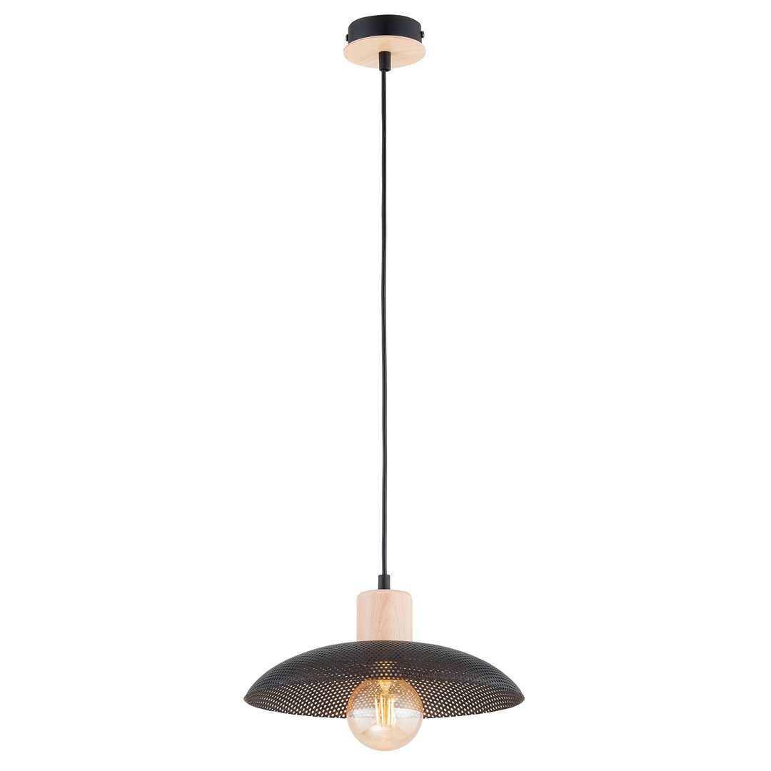 Lampa wiszca z aurowym kloszem KOBE 1 BLACK 1318/1