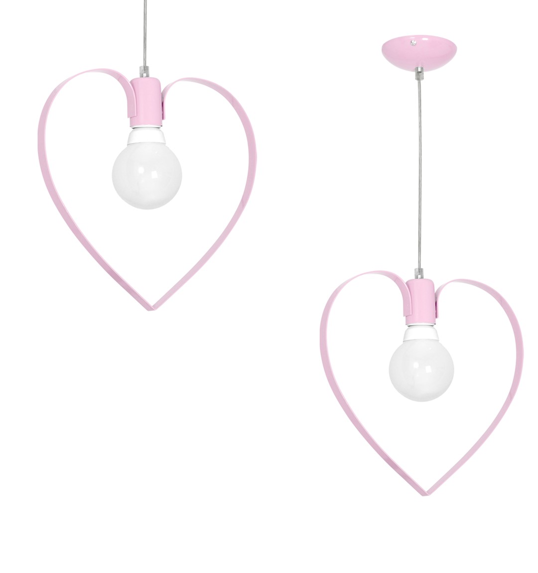 Lampa wiszca AMORE PINK 1xE27