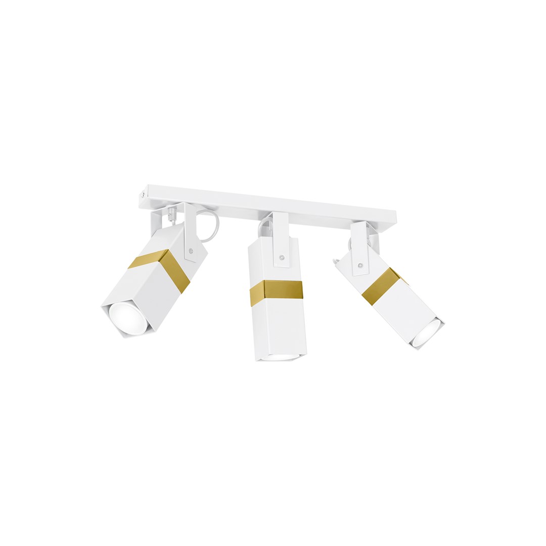 Lampa sufitowa VIDAR WHITE/GOLD 3xGU10