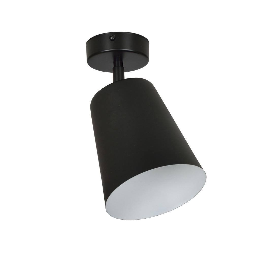 Czarno biay klosz lampa lampa sufitowa regulowany 60W 15cm 385/1 PRISM 1