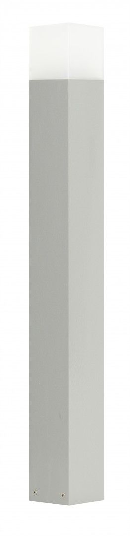 Kwadratowy supek z lamp do owietlenia ogrodu 83cm srebrny CUBE CB-830 Su-Ma