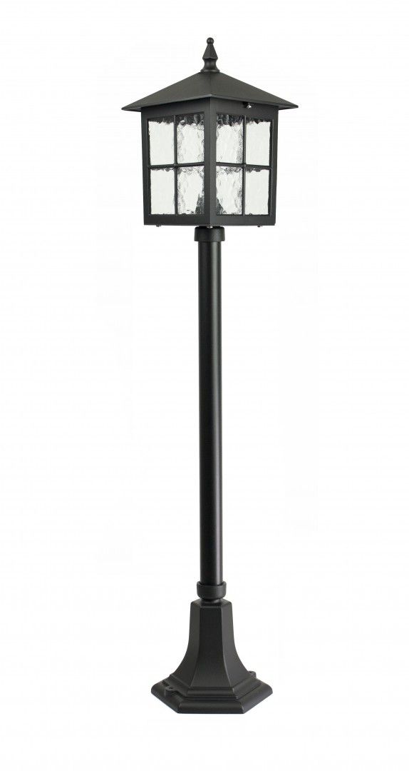 Elegancka lampa ogrodowa szklana 106cm czarny WENECJA 5002/2/KW Su-Ma