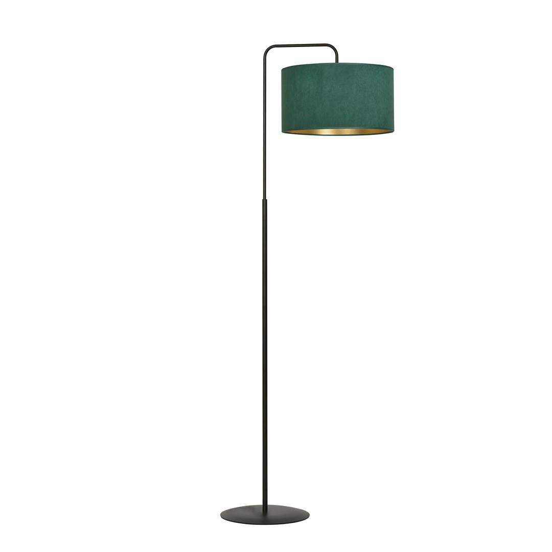 Lampa podogowa z abaurem Glamour 1x60W zielony/zoty 1051/LP1 HILDE HILDE LP1