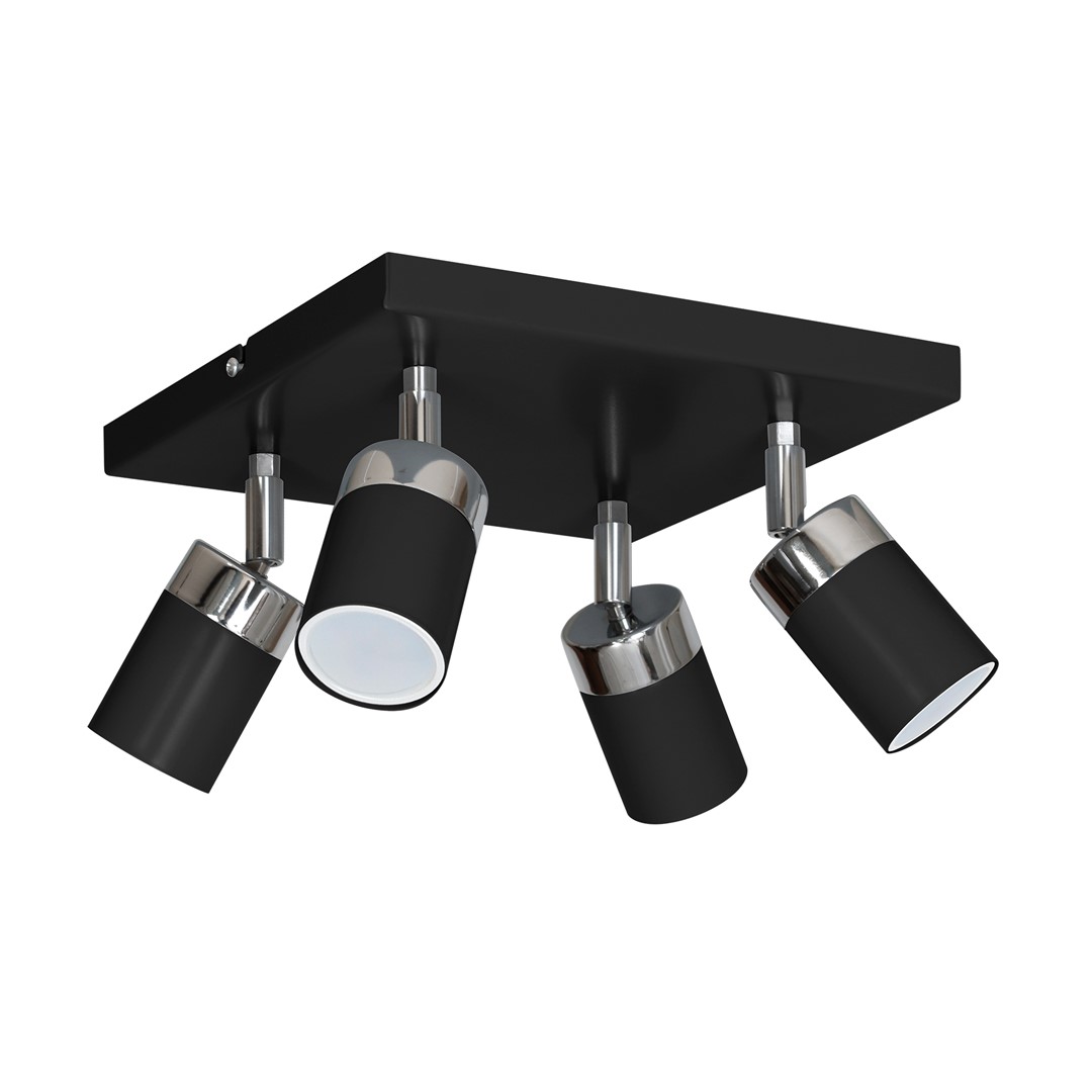 Lampa sufitowa JOKER BLACK 4xGU10