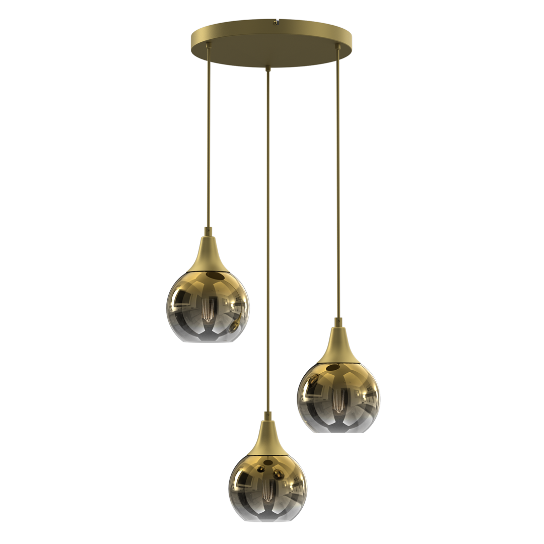 Lampa wiszca MONTE GOLD 3xE27