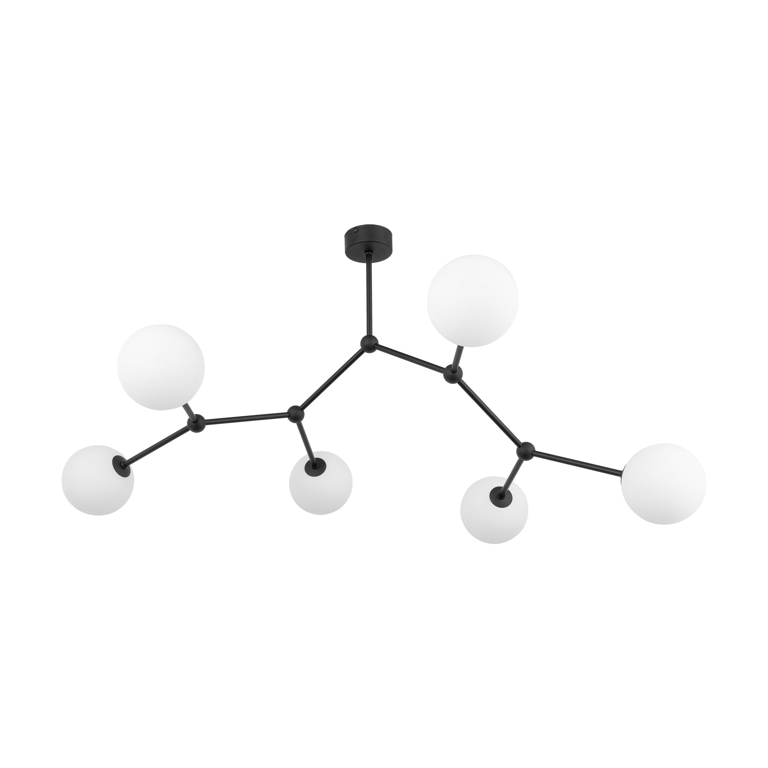 Sufitowa lampa molekuy, 6xG9 FAIRY BLACK 4856