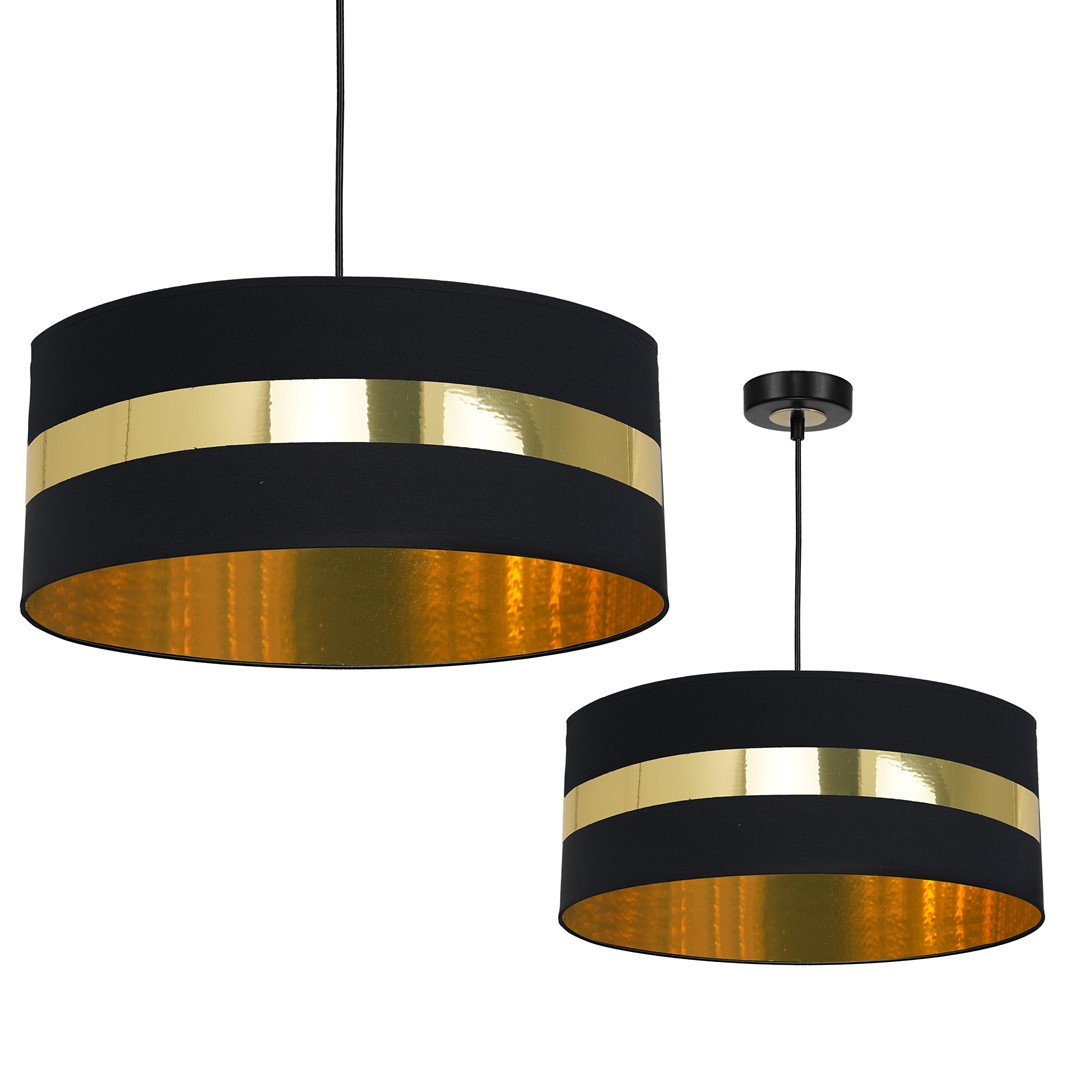 Lampa wiszca PALMIRA BLACK / GOLD 1xE27 60W