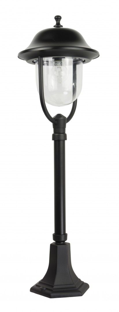 Supek ogrodowy z klasyczn lamp 87cm czarny PRINCE 5002/3/O Su-Ma