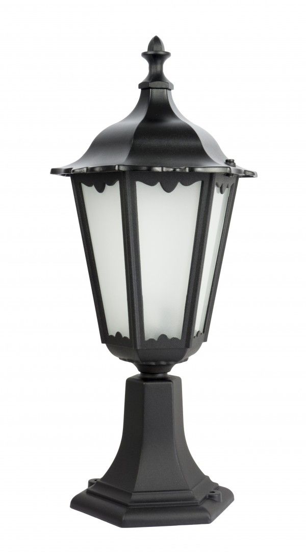 Klasyczna lampa ogrodowa na supku w stylu retro 51cm 60W czarny RETRO CLASSIC 4011/1 Su-Ma