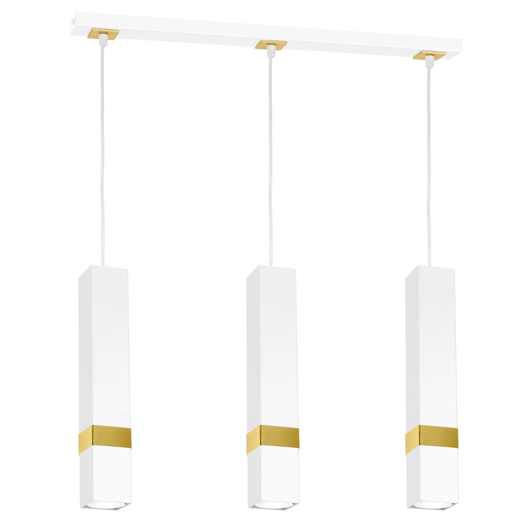 Lampa wiszca VIDAR WHITE/GOLD 3xGU10