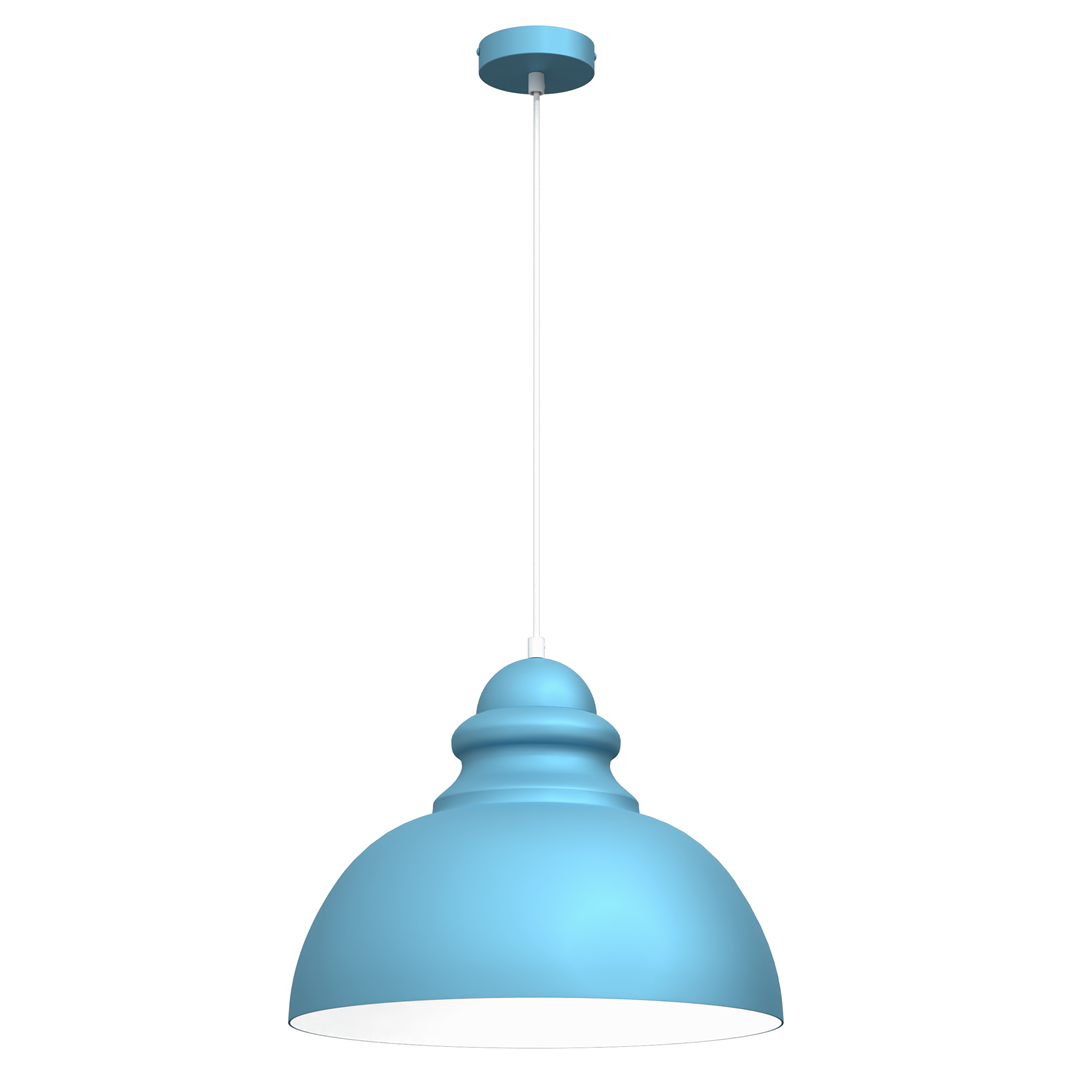 Lampa wiszca CORIN BLUE 1xE27