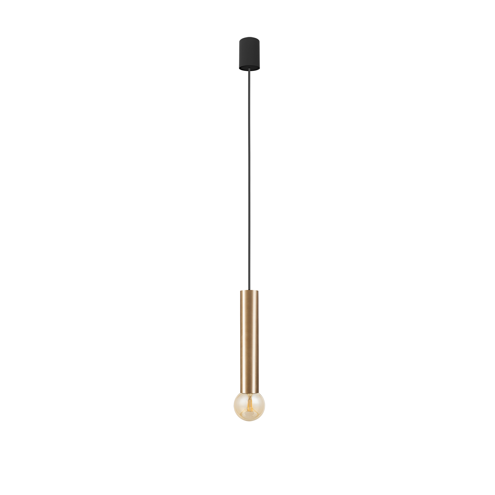 Lampa wiszca, mosidz, salon/jadalnia BATON SOLID BRASS M Nowodvorski 7851