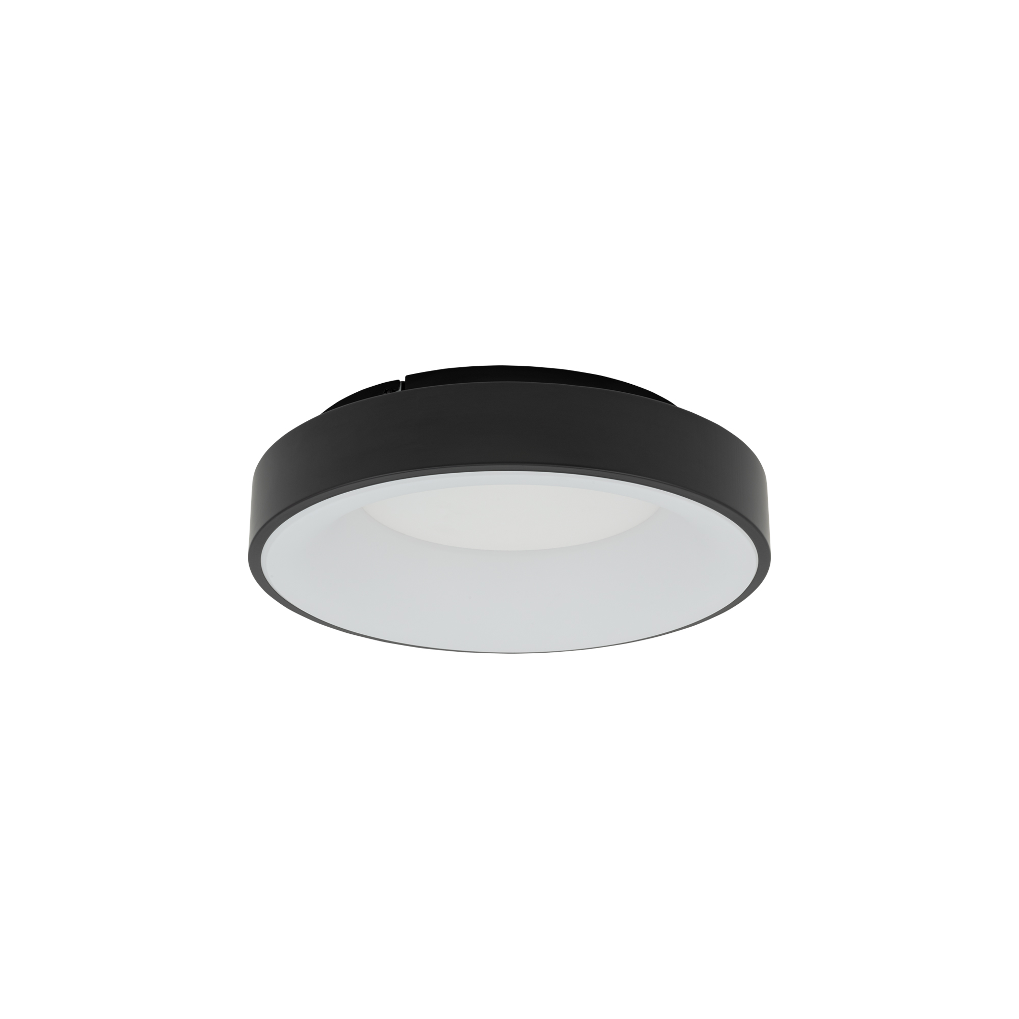 Okrgy plafon lampa do azienki czarny LED 38cm 11210