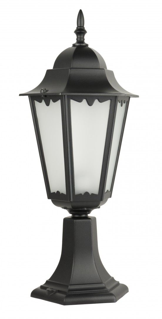 Klasyczna lampa ogrodowa na supku 52cm E27 czarny RETRO CLASSIC II 4011/1 H Su-Ma