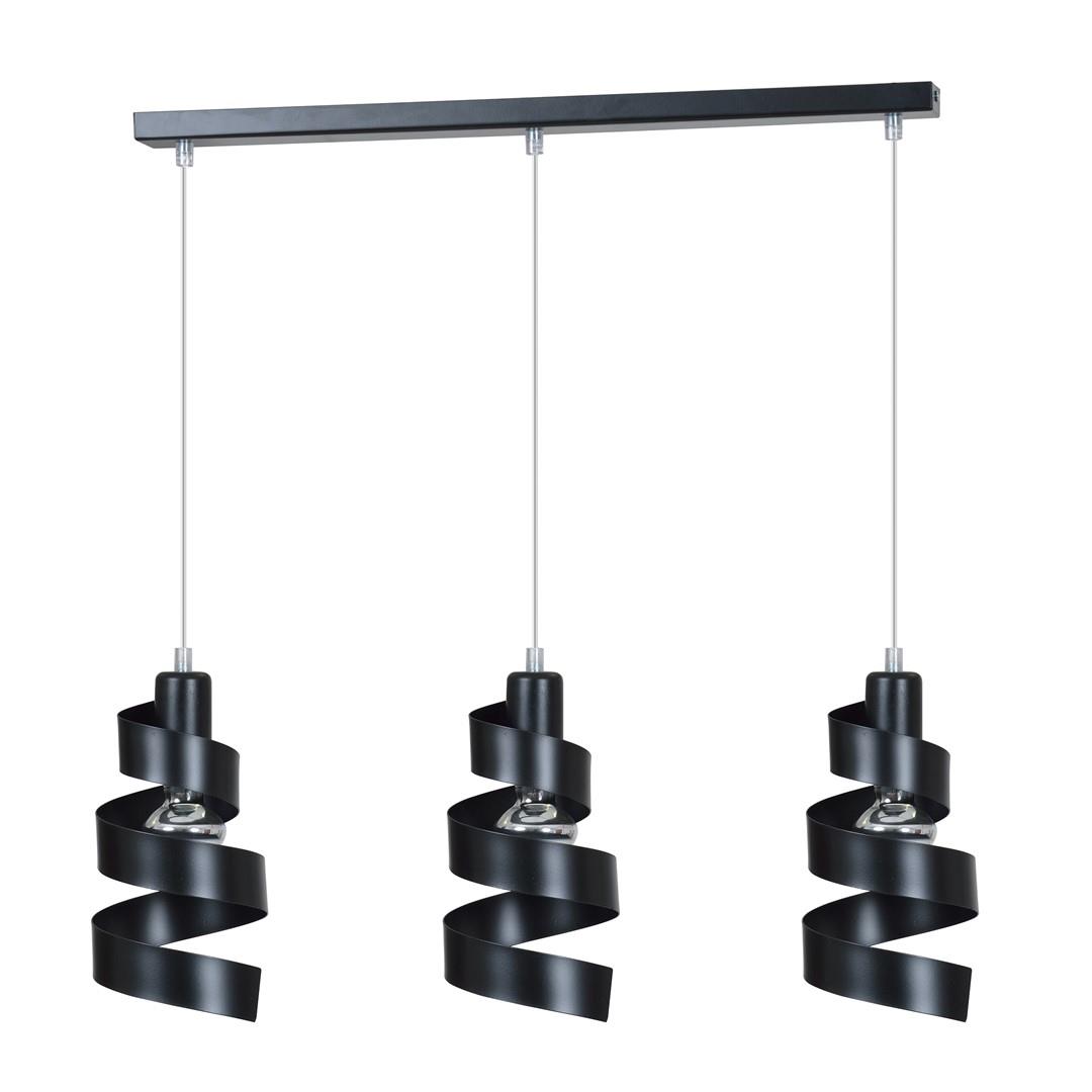Metalowa krcona lampa design czarny metalowy 60W 16cm 352/3 SAGA 3