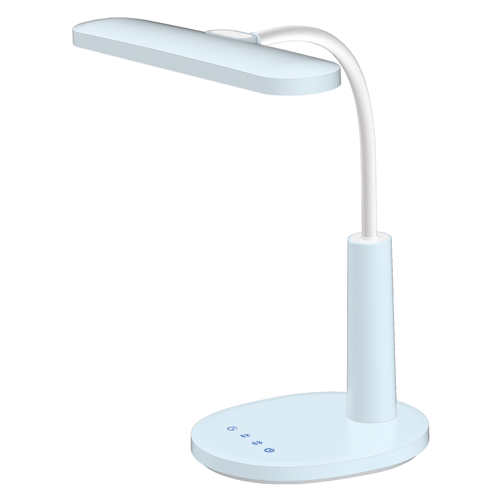 Niebieska lampka biurkowa, wbudowany LED K-BL1521 NIEBIESKI seria MILO