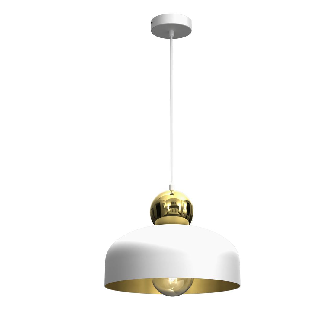 Lampa Wiszca HARALD GOLD/WHITE 1xE27