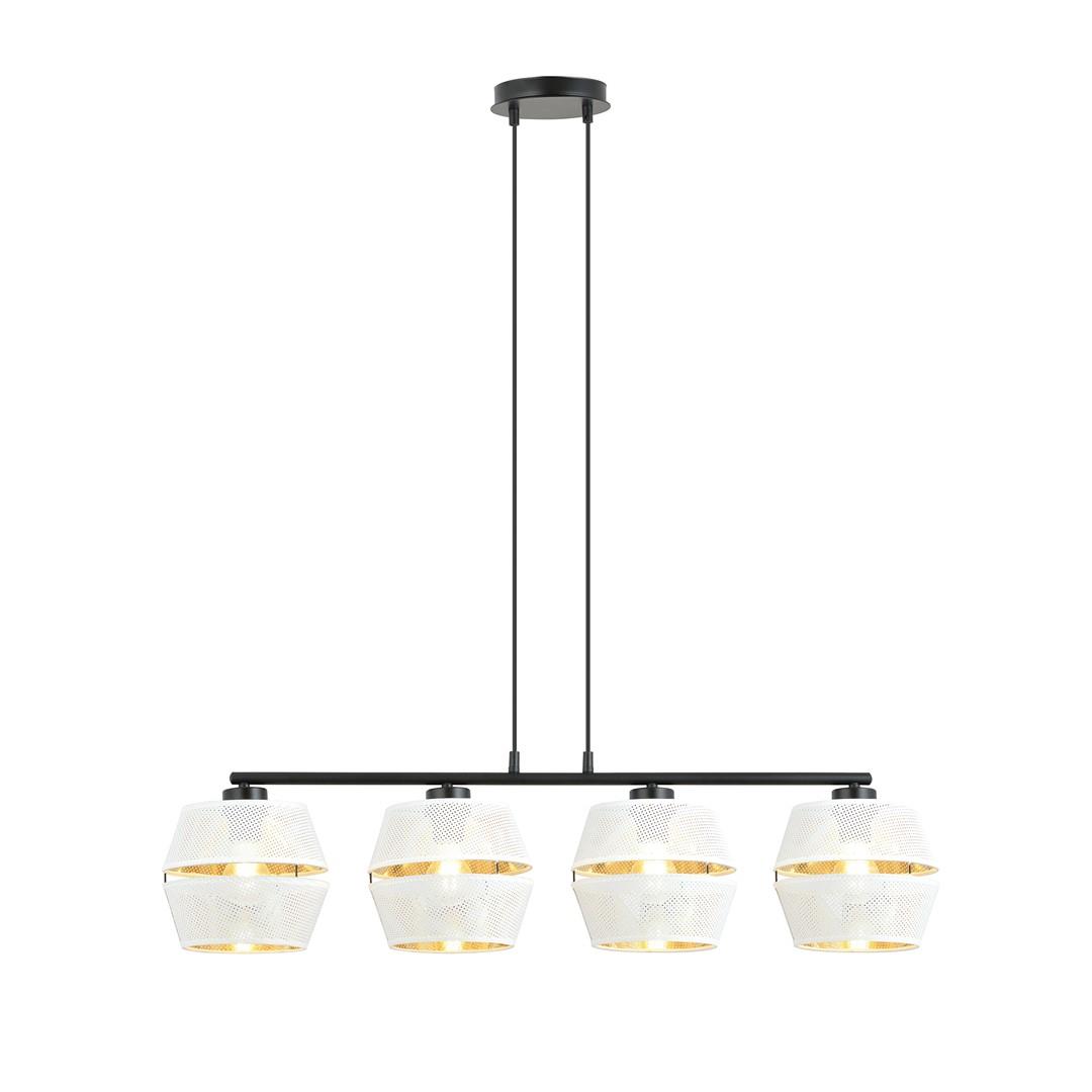 Elegancka lampa wiszca biay abaur 4xE27 EMIBIG 1184/4