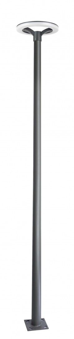 Lampa parkowa supek ogrodowy 3m 60W ciemny popiel STER STR-2500 Su-Ma