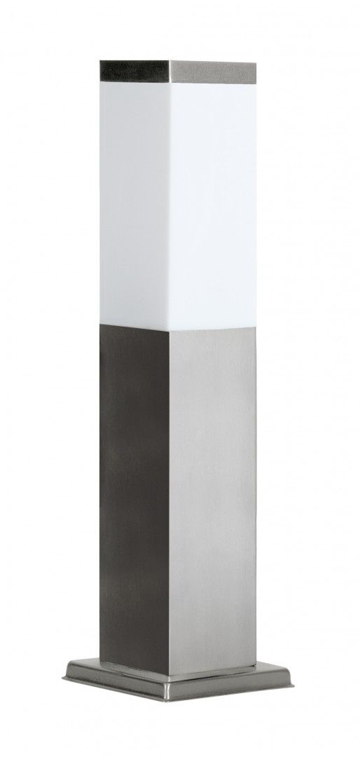 Lampa ogrodowa supek kwadratowy E27 45cm stalowy INOX SS802-450 Su-Ma