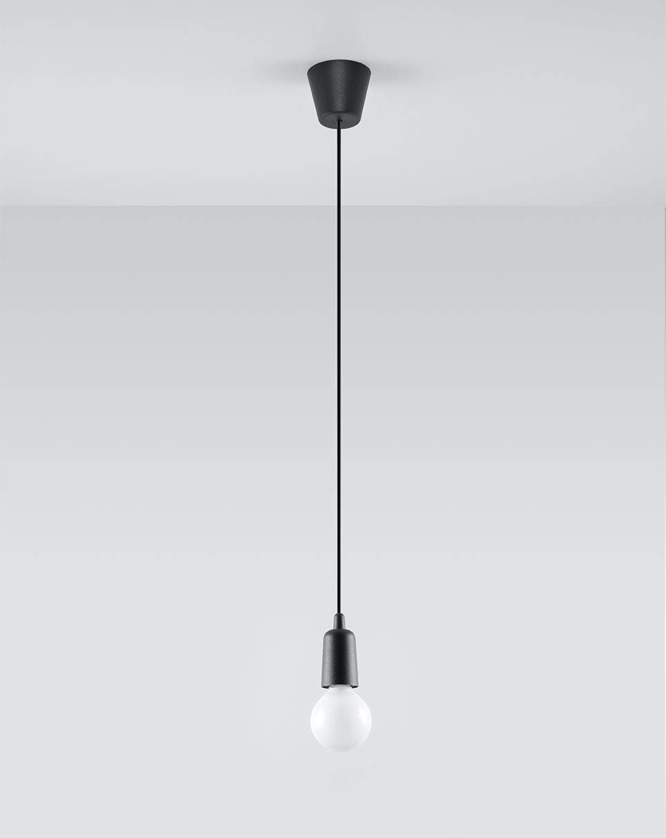 Lampa wiszca DIEGO 1 czarna