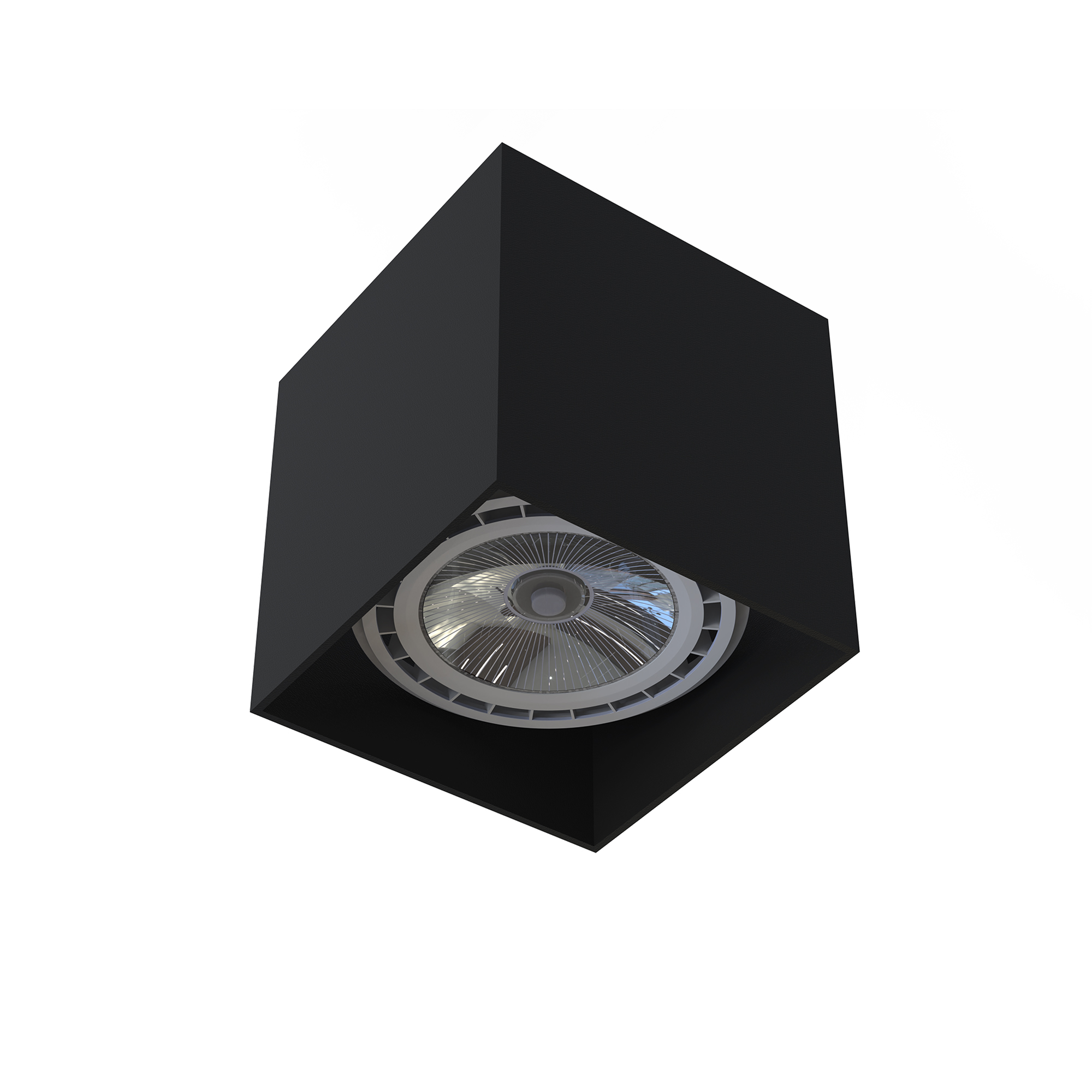 Czarna lampa sufitowa Spot natynkowy GU10 COBBLE Nowodvorski 7790