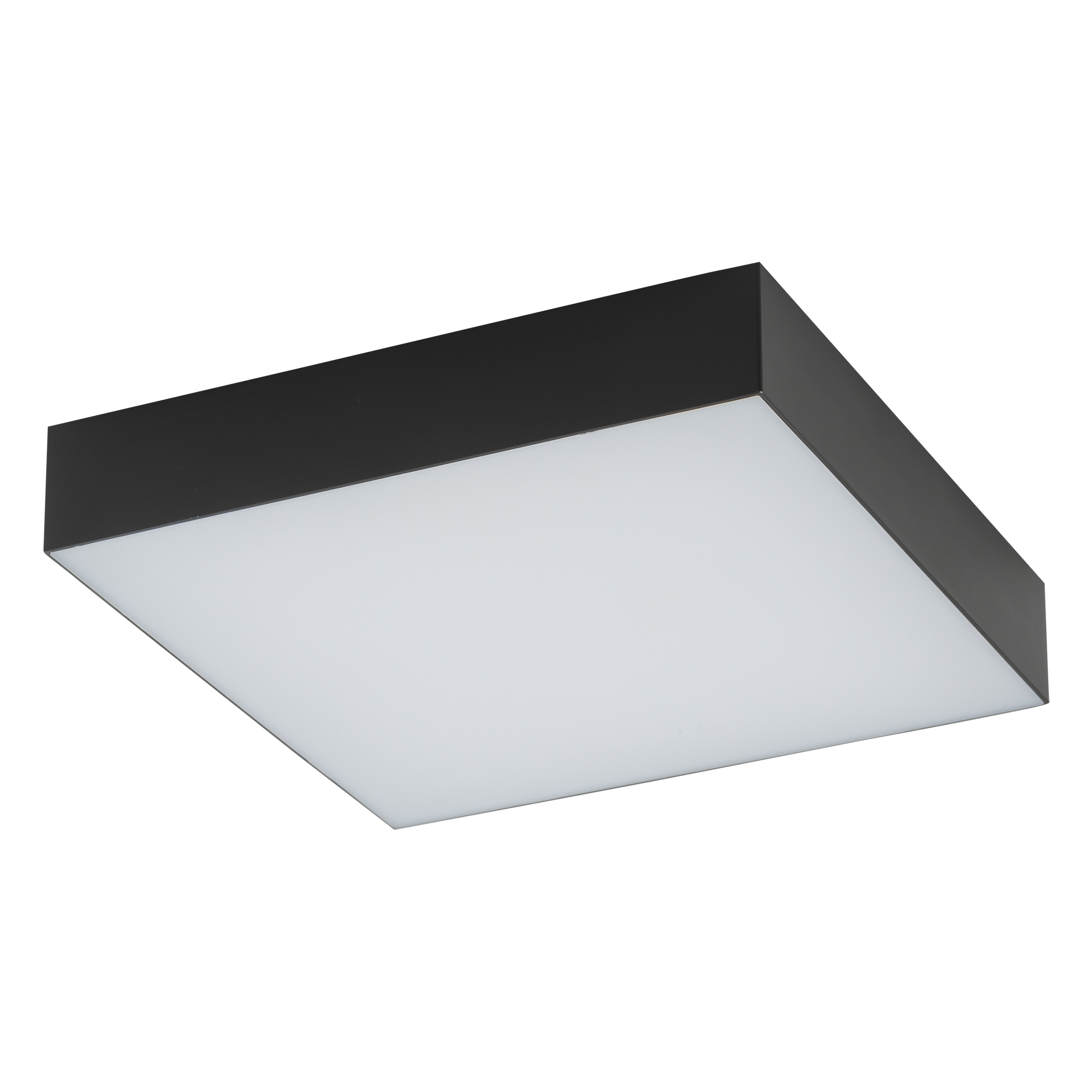 Plafon/lampa sufitowa czarna 21cmx21cm kwadrat LID SQUARE LED 35W 3000K Nowodvorski 10426