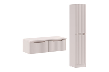 Zestaw meblowy 100cm z blatem i szafką wysoką set-noc b cashmere 100cm 1s hclb