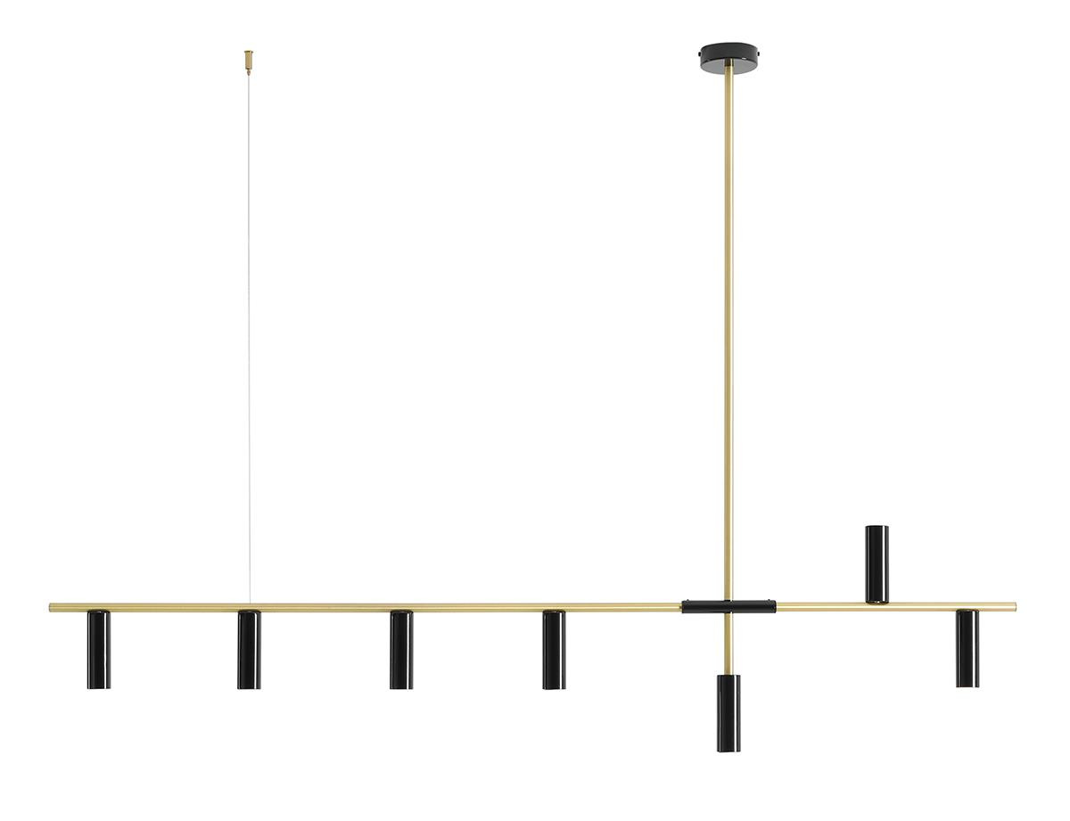 LAMPA WISZCA TREVO 7 BLACK BRASS