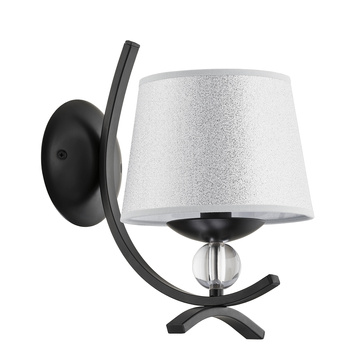 Kinkiet z abażurem  czarny E14 Smith