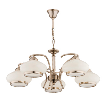 Ozdobny żyrandol 5-punktowy LANIA 28305 z kloszami