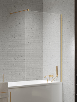 Parawan nawannowy 60x150 Złoty 8 mm – NESTA GOLD BRUSHED P-0210-WP z powłoką Active Shield 2.0 | Szczotkowanie