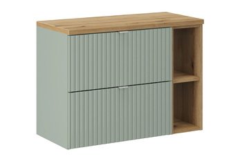 Zestaw mebli łazienkowych Line Reed Green 80cm z blatem – SET-LRG B OAK 80CM S LR