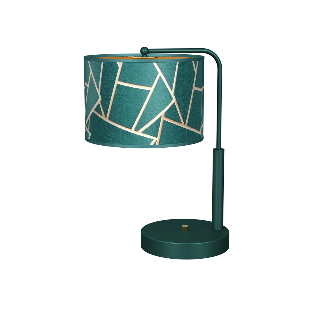 Lampka nocna ZIGGY GREEN Gold/Bottle green 1xE27