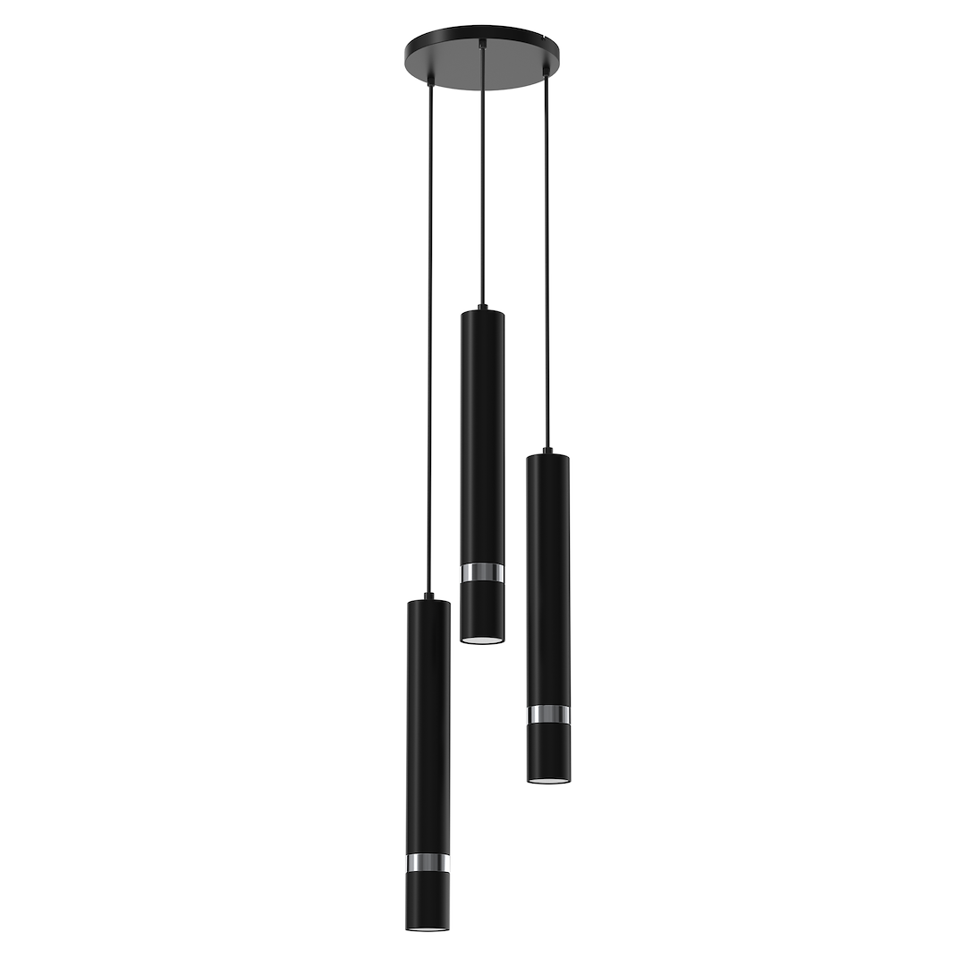 Lampa wiszca JOKER BLACK/CHROME 3xGU10