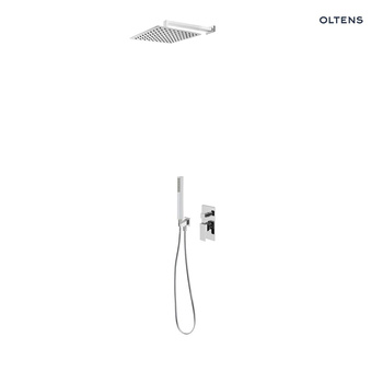 Zestaw Oltens Gota bateria podtynkowa z deszczownicą 30 cm Sondera (S) i kompletem prysznicowym Sog chrom 36601100