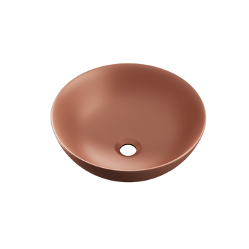 Luqa umywalka nablatowa 40 cm okrągła, terracotta mat