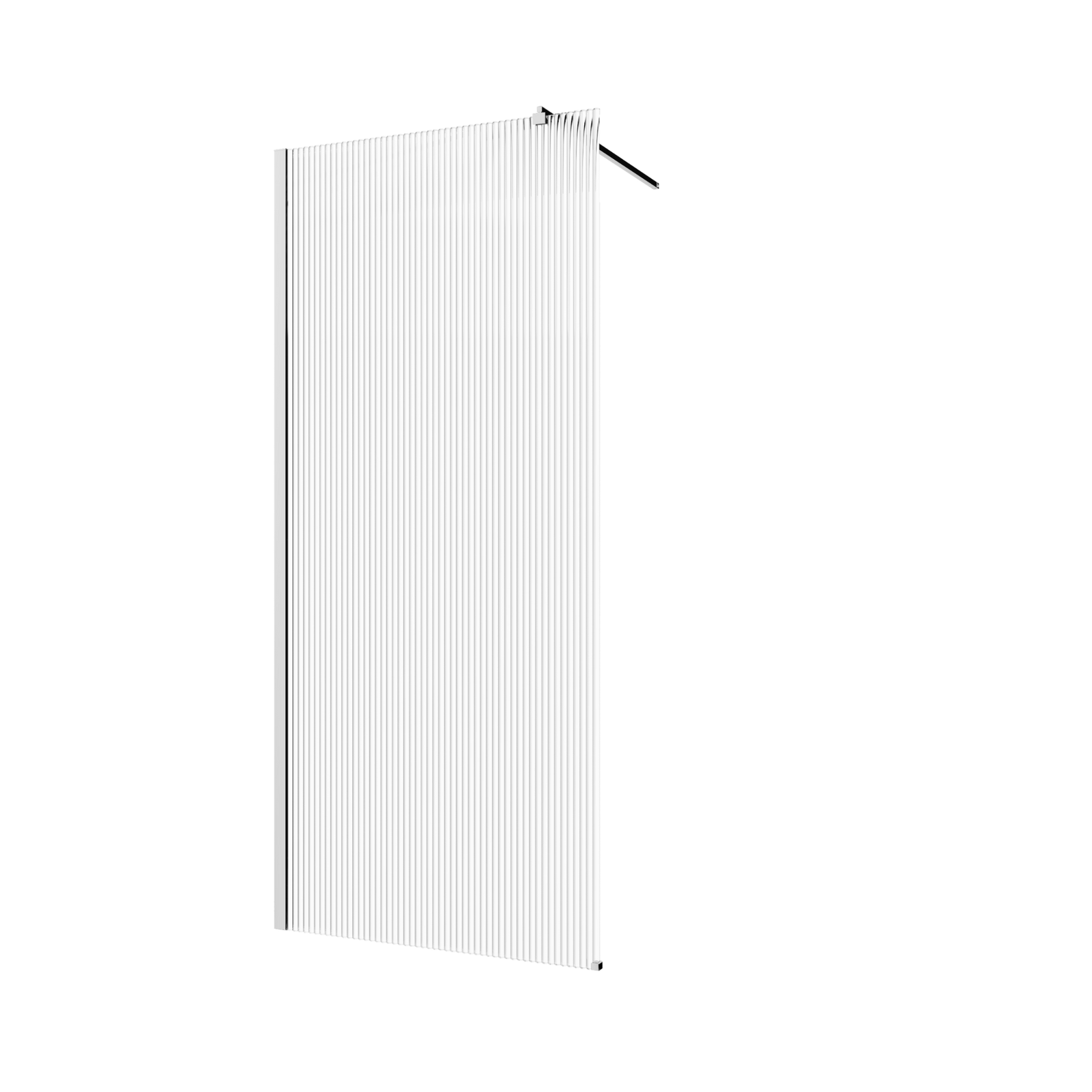 KABINA WALK-IN II 110X200CM RYFLOWANA 8MM SHINY-GLASS CHROM